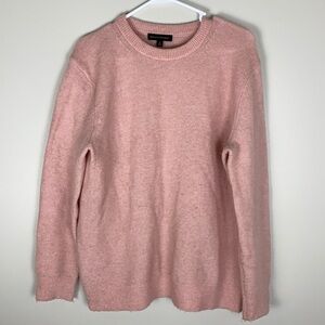 Banana Republic Pink Blush Fluffy Crewneck Sweater Small